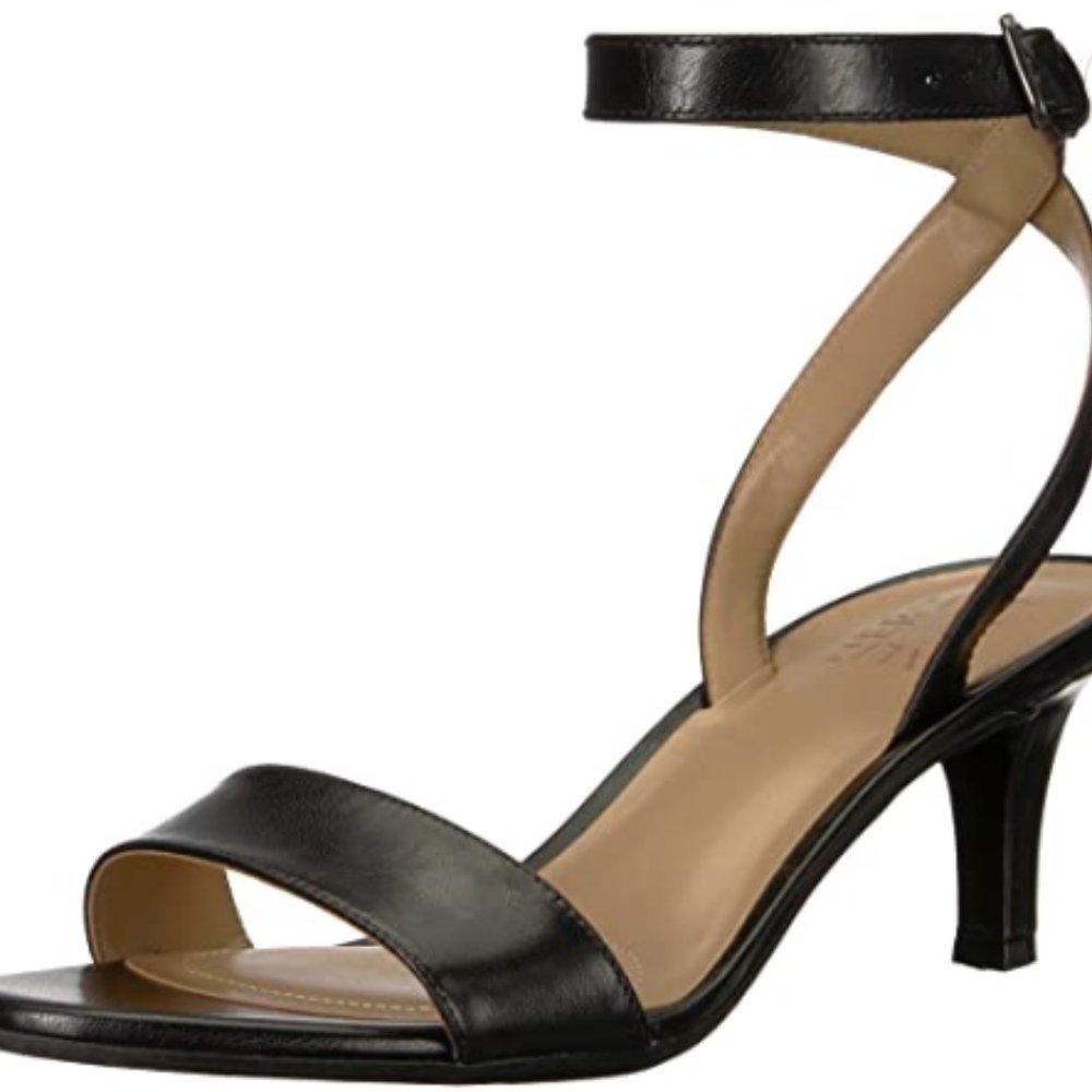 NIB 4B NATURALIZER TINDA STRAPPY HEELS SHOES BLACK